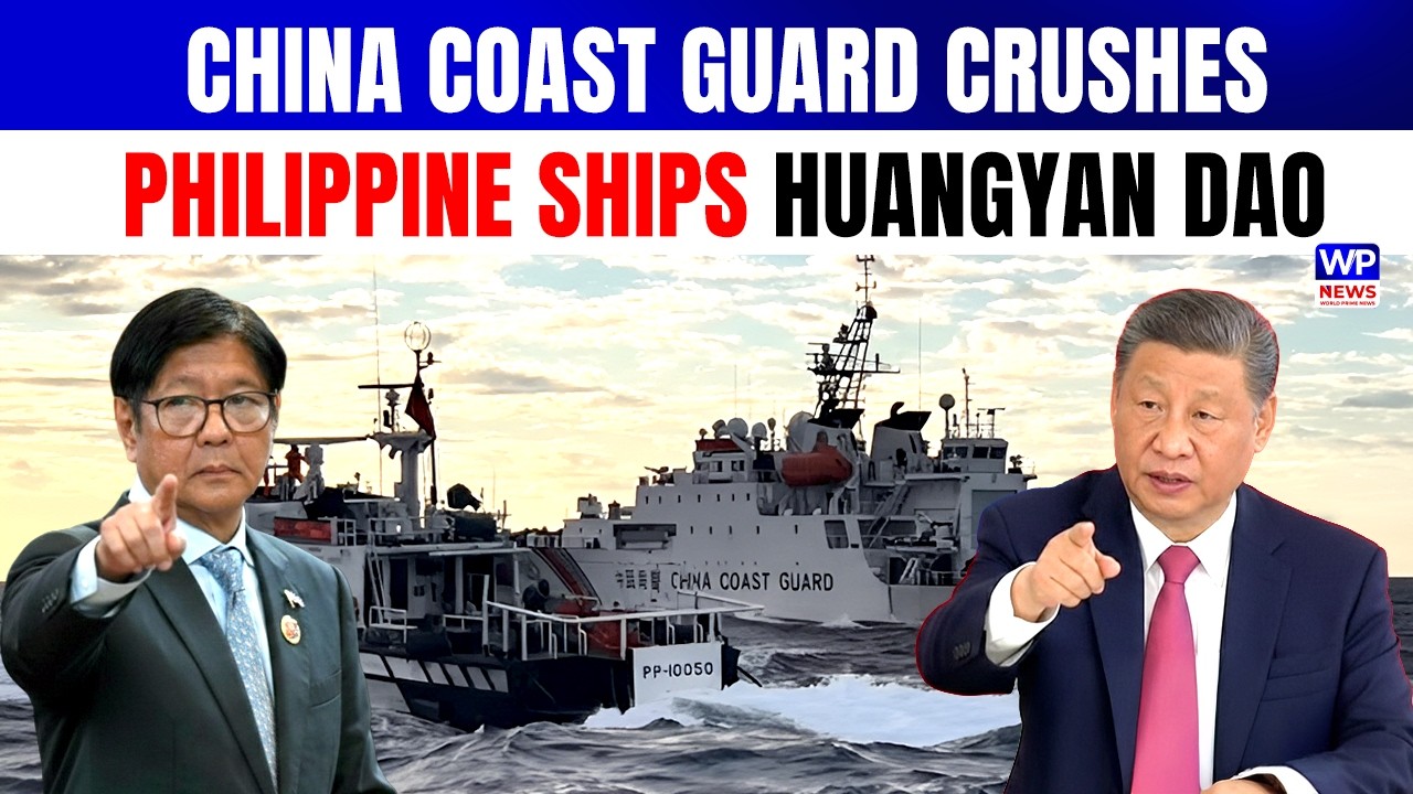 China Coast Guard Crushes Philippine Vessels Trespassing Huangyan Dao Waters
