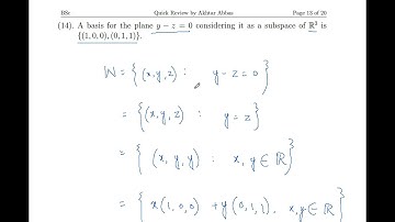 Linear Algebra, Lec. 04, Basis and Dimension (for PPSC) | Suppose Math with Akhtar Abbas