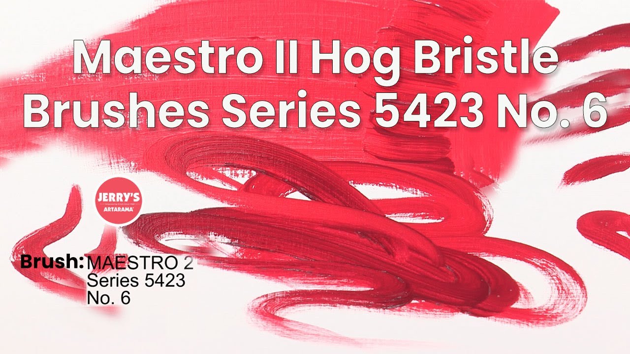 See da Vinci Maestro II Hog Bristle Brush Marks