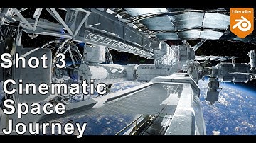 📽 Cinematic Space Journey – Shot 3 | Realistische astronautenscène in Blender