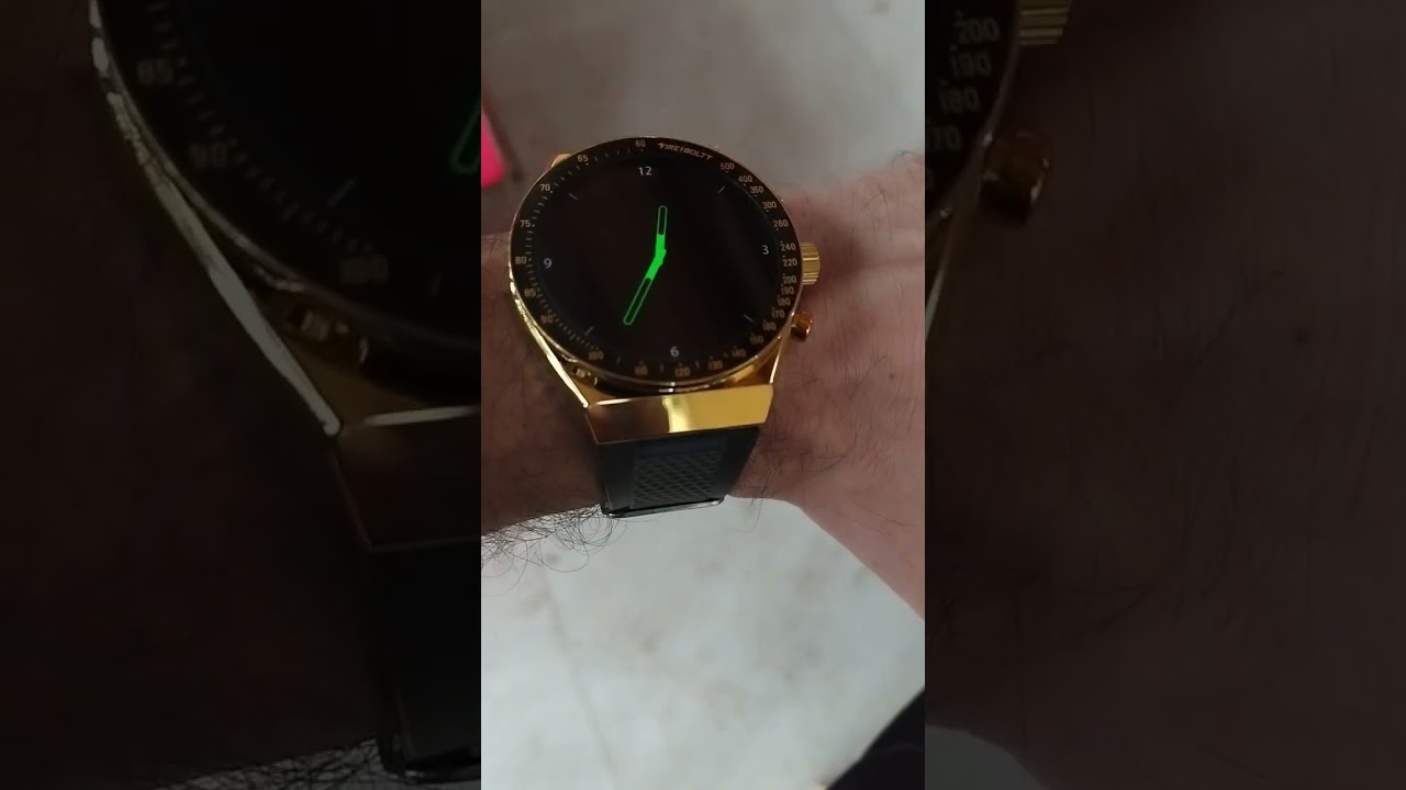 Fireboltt Spacewatch Gold Black 