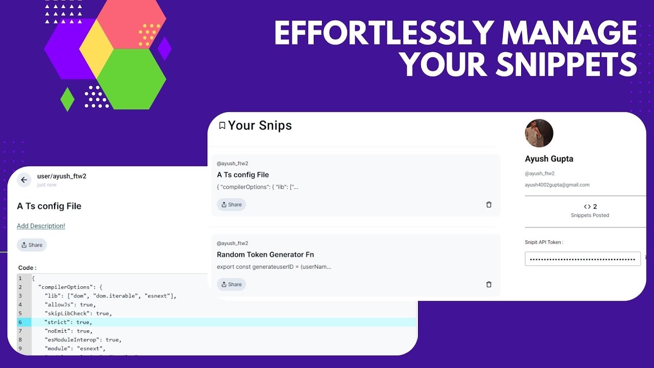 🚀Introducing SnipIt || With just one command save and reuse your ...