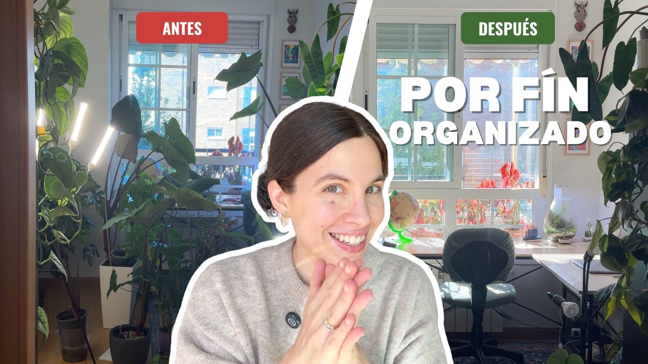 Mi estudio lleno de plantas ya no es un caos! 😁