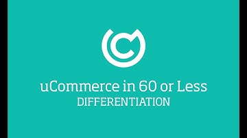 uCommerce in 60 or Less: Differentiated pricing in uCommerce