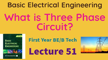 What is Three Phase Circuit?Definition of Three Phase Circuit BE B Tech Basic Electrical Engineering