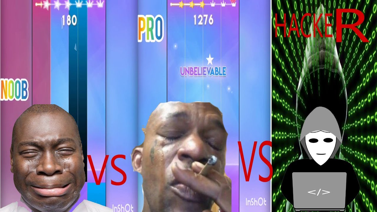 NOOB vs PRO vs HACKER in MAGIC TILE