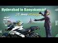 Hyderabad to kanyakumari   on ns 200  in 20 hours  telugu moto vlogging  chandu manoj 