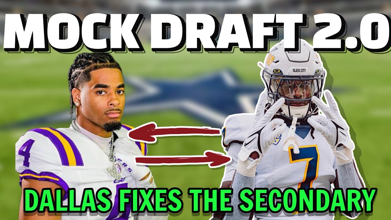 Предварительный драфт Dallas Cowboys в 4 раундах **Обновлённая защита**