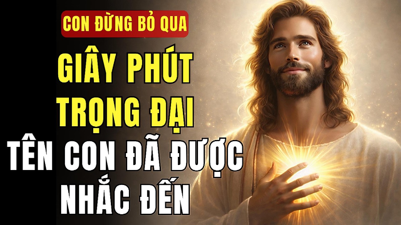 🔴 CON ĐỪNG BỎ QUA GIÂY PHÚT TRỌNG ĐẠI – TÊN CON ĐÃ ĐƯỢC NHẮC ĐẾN | THÔNG ĐIỆP TỪ CHÚA