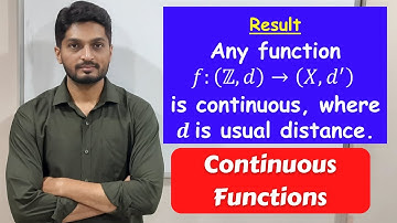If domain is Z then  function is continuous | L26 | TYBSc Maths | Continuous Functions @ranjankhatu