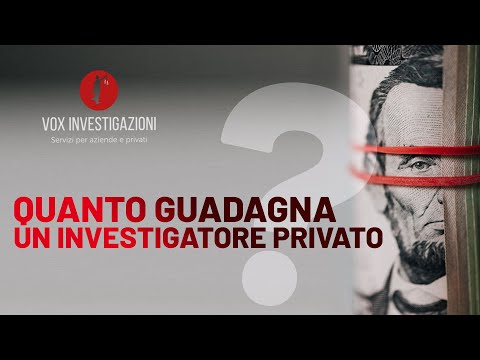 Video: Quanto guadagnano gli investigatori di fondo CACI?