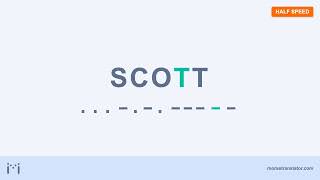 Scott in Morse code