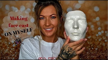 Making face cast on yourself in a few easy steps. Easy & cheap