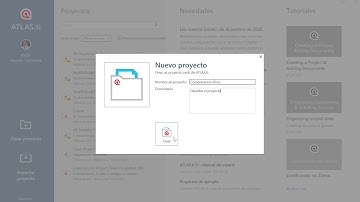 Crear proyecto y agregar documentos ATLAS.ti 9 Windows