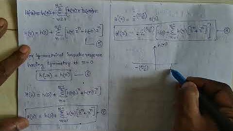 DSP(ECE/EEE) - FOURIER SERIES METHOD OF DESIGNING LINEAR PHASE FIR FILTERS