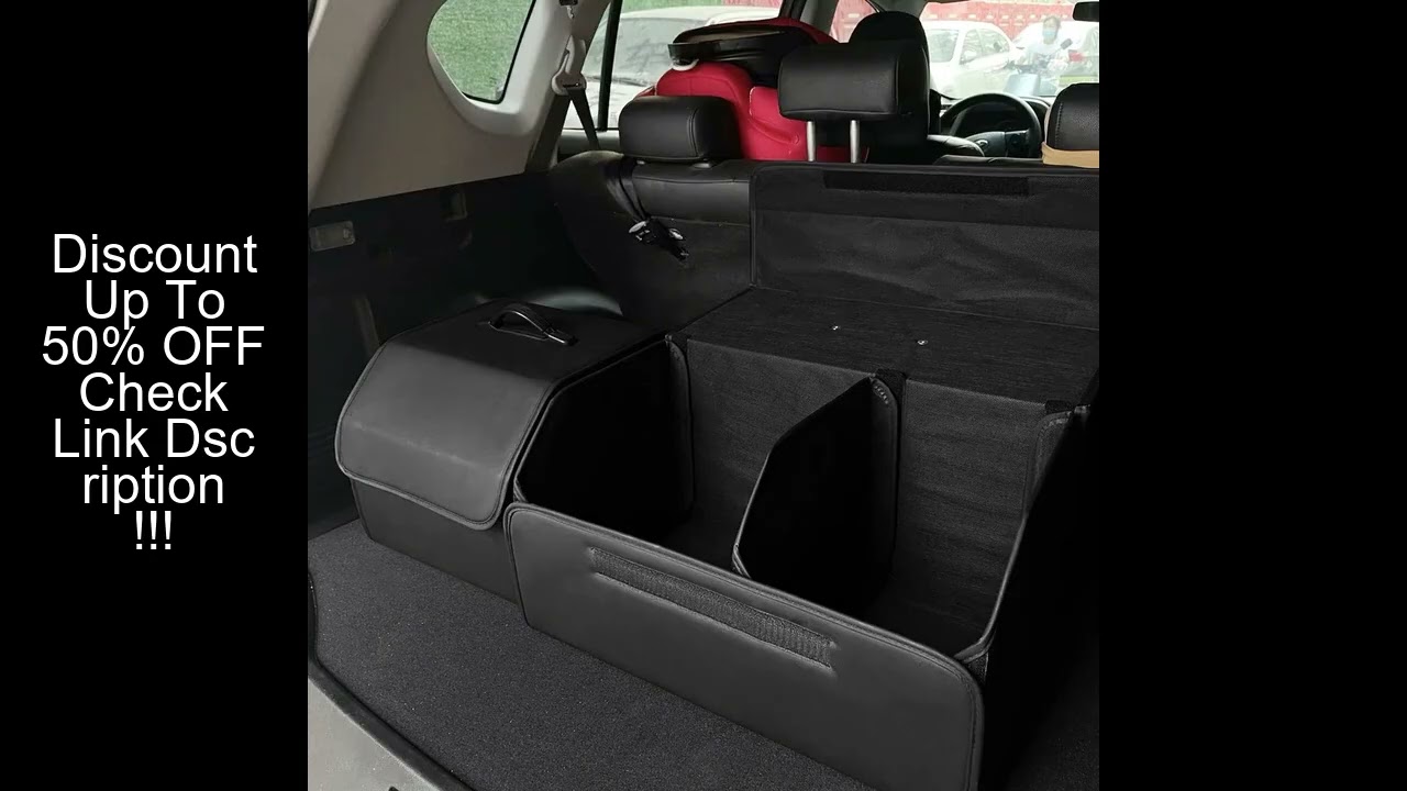 Storage Box PU Leather Multipurpose Collapsible Car Trunk Storage Organizer Car Trunk Organizer Stow