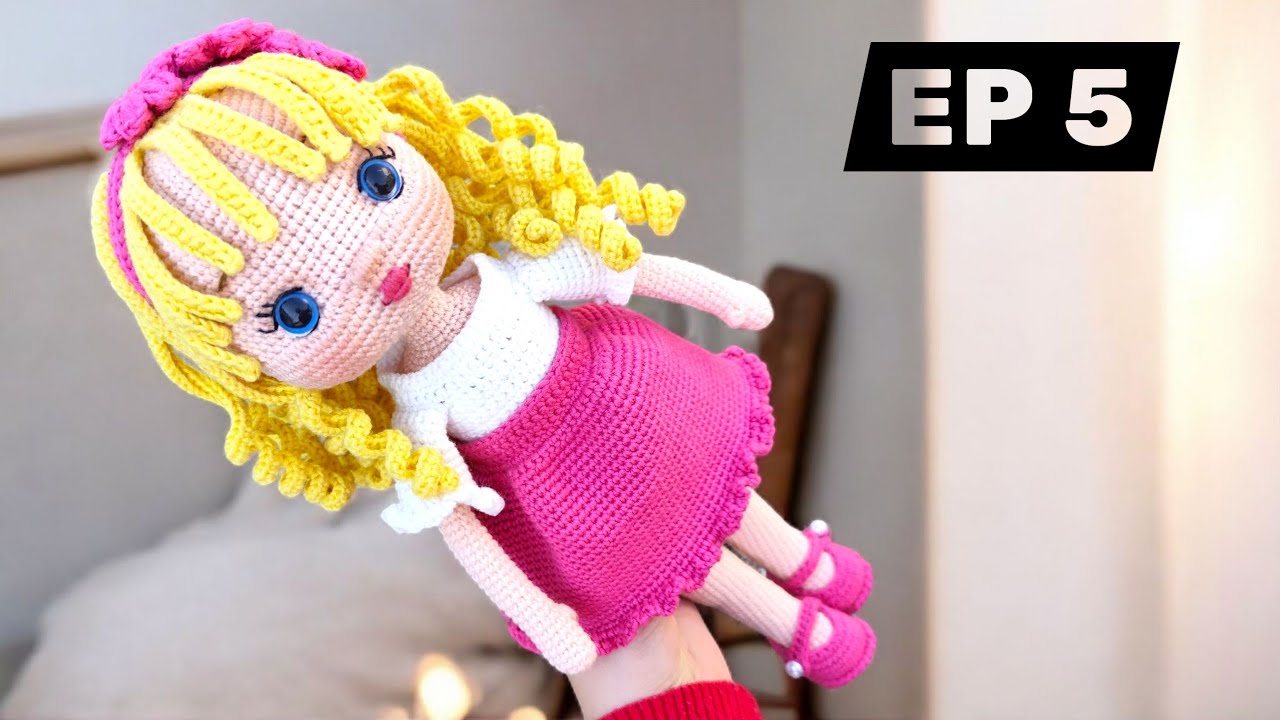 Cum să croșetezi o păpușă/ Partea 5 Accesorii Tutorial pas cu pas/Amigurumi doll English pattern
