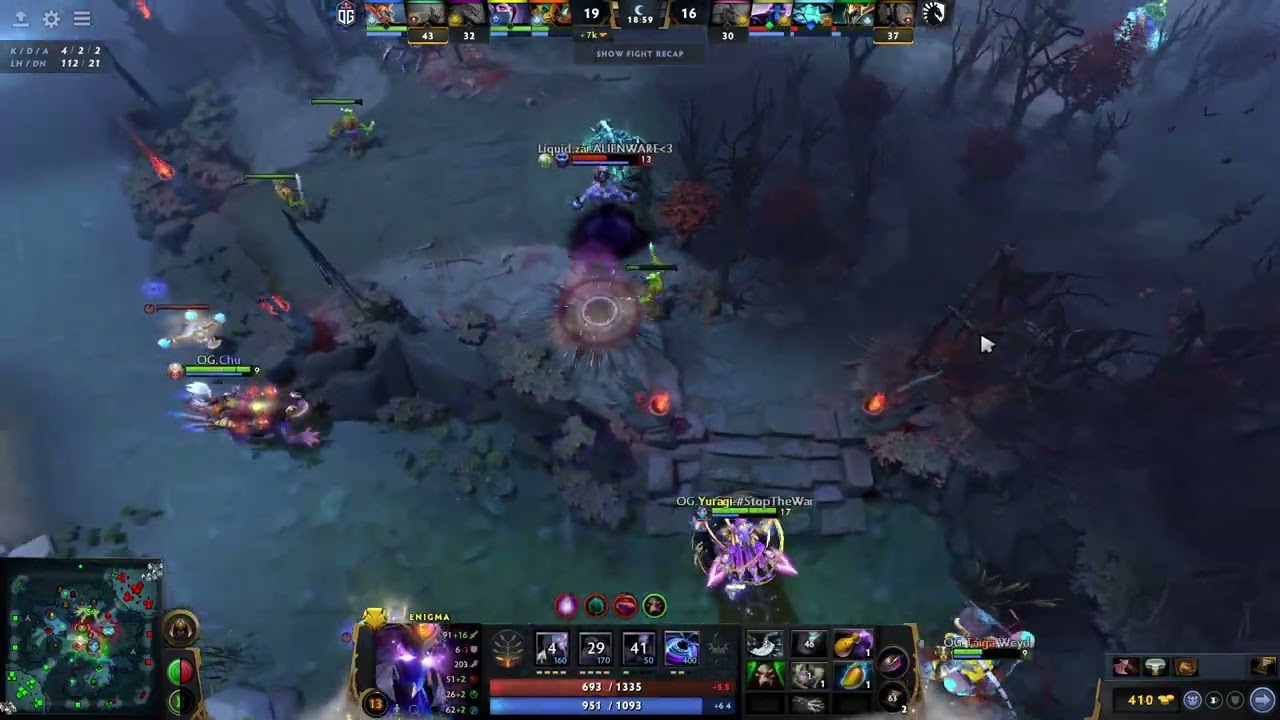 OG chu serving the perfect cookie against team liquid ESL One Malaysia 2022