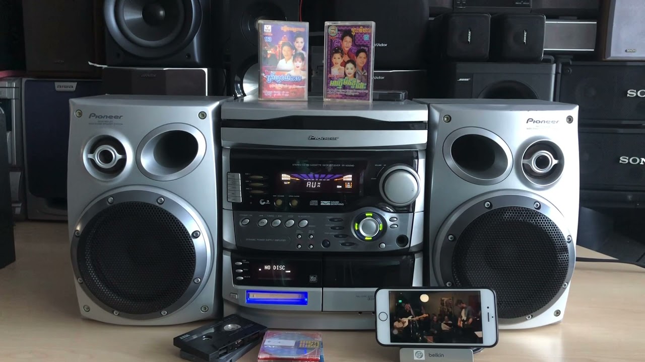 PIONEER XR - A550MD/STEREO FILE-TYPE CD CASSETTE DECK RECEIVER 