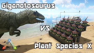 ARK: Survival Evolved - Giganotosaurus vs Plant Species X - Dino Battle screenshot 5