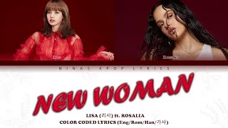 LISA (리사) FEAT. ROSALÍA - NEW WOMAN LYRICS (COLOR CODED)