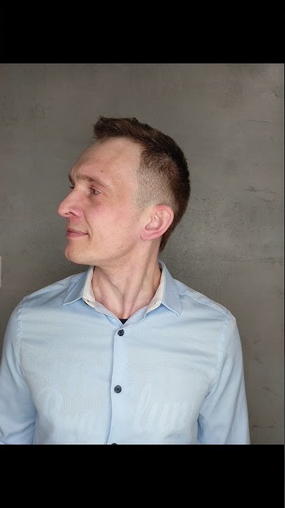 Стрижка для мужчин за 40лет. Техника стиижки (ваниант) - YouTube