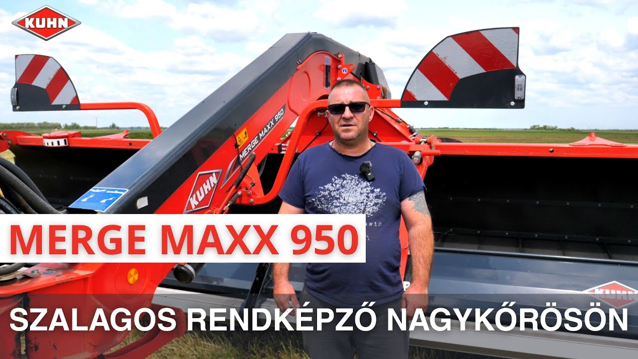 KUHN Merge Maxx szalagos rendképző - Valós tapasztalatok a gazdától.