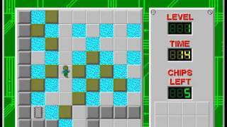 Chip's Challenge 1 level 126 - northwest room solution
