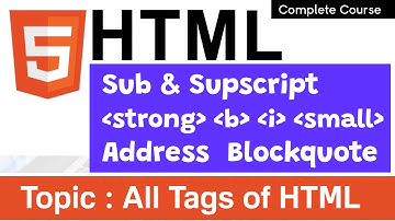 #4 Basic Tags in Html in Hindi 2021 |  HTML Tutorials in Hindi / English
