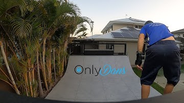 New Inline Skate Tricks on my backyard Mini Ramp