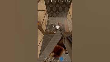 BLOWING A ROOF CAMPERS DOORS OFF🤣😭 #rust #youtubeshorts #shorts #rustraid #rustpvp #rustclips #pvp