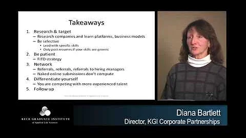 *Keck Graduate Institute Seminar Trailer, Diana Ba...