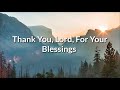 Thank you lord for your blessing lyrics