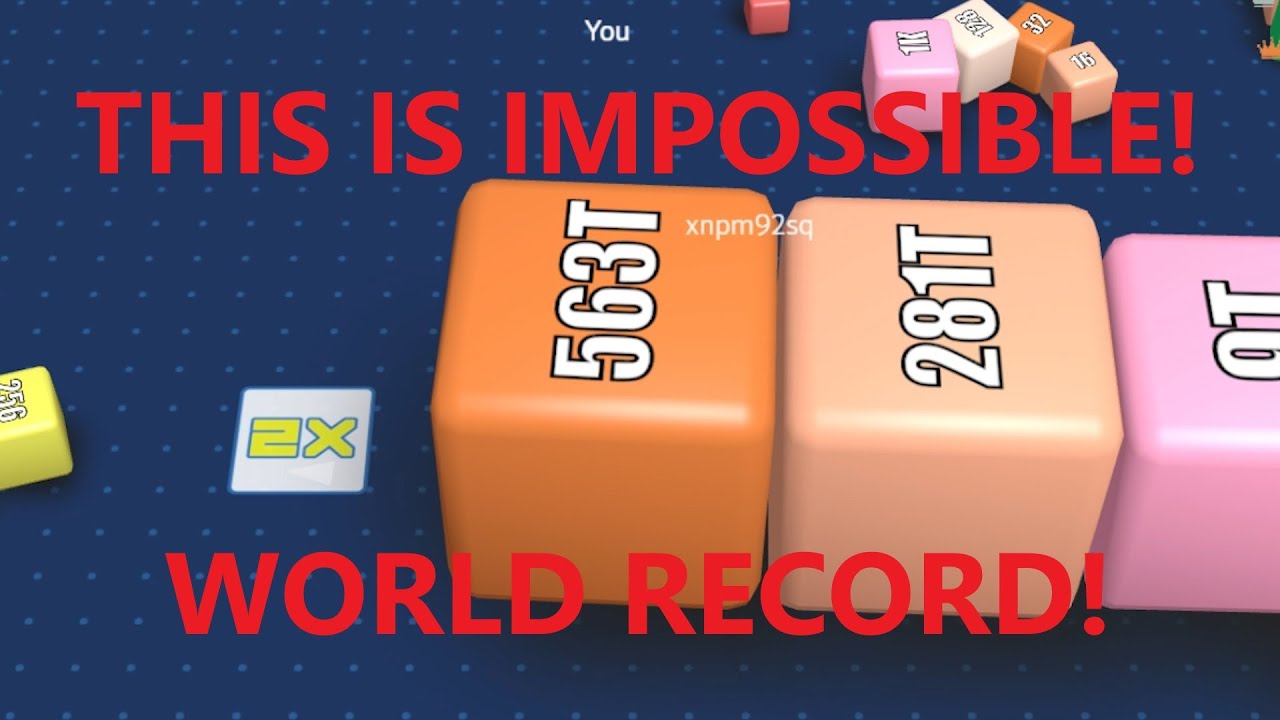 Cubes 2048.io, Cubes 2048.io world record