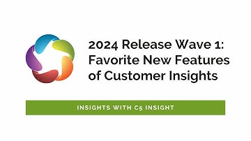 2024 Release Wave 1 - Customer Insights Feature Review - Insights with C5 Insight