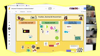How to Use Google Jamboard For Math: Live Session In The Classroom K-12: Intergers, Fractions.