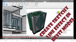 Create Sketchy Line Effect On Model In Revit