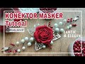 KONEKTOR MASKER HIJAB DARI MUTIARA | CARA MEMBUAT KONEKTOR MASKER MUTIARA CANTIK