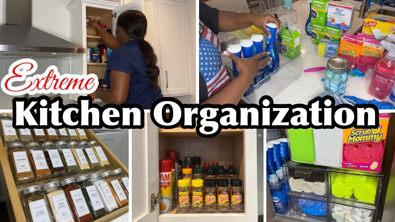 EXTREME KITCHEN ORGANIZATION|UNDER KITCHEN SINK, SPICE DRAWER, & MORE