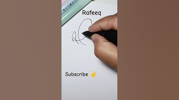 Rafeeq name style sign #signature #youtubeshorts #unique #art #viralvideos #shorts
