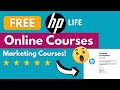 Marketing free online courses with free certificate  hp life courses  scholarships corner