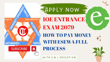 HOW TO PAY IOE ENTRANCE EXAM 2079 FEE WITH THE HELP OF ESEWA FULL PROCESS