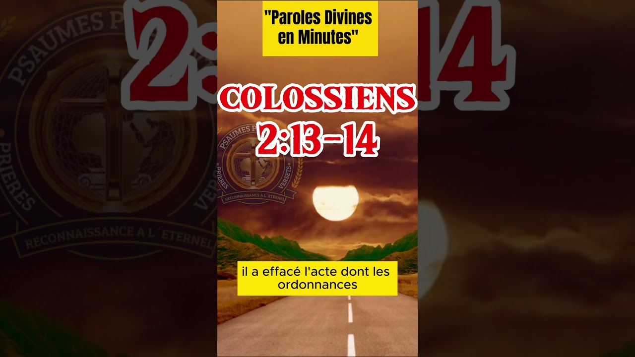 colossiens 2;13-14