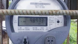 Three phase itron meter reading