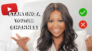 INFLUENCER TIP: 15 DOs and DON'TS of starting a YouTube Channel in 2021!