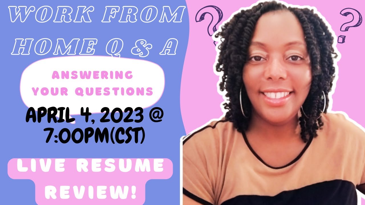 Uncover the Secrets to Success with WFH Jobs! Plus Live Resume Review