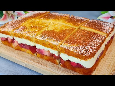 🍎😋 Apfelkuchen in 15 Minuten!!! Mehr Äpfel als Teig! Kuchen der in Ihren Mund schmilzt!