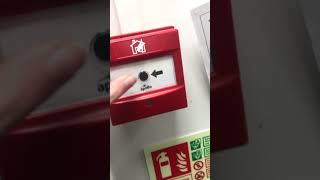 Fire alarm Apollo call point testing