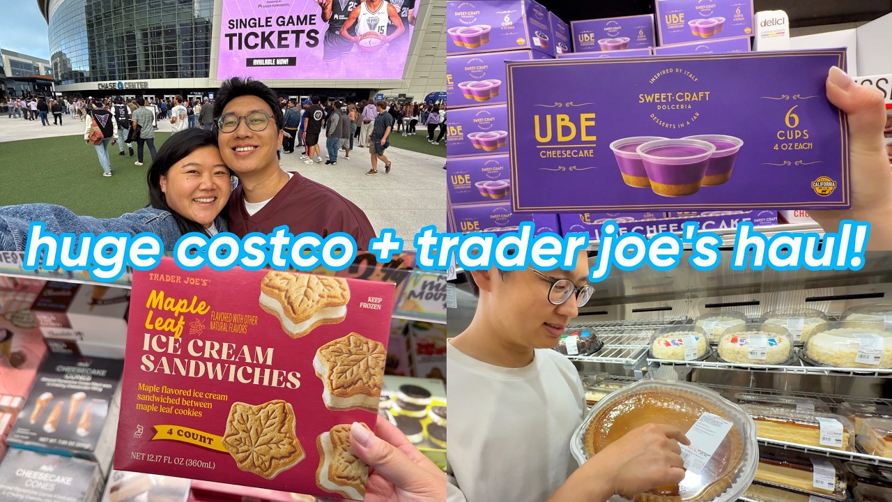 ОГРОМНЫЙ осенний улов Costco и Trader Joee!! 🛒🍁 + поход на игру Valkyries 🏀💜