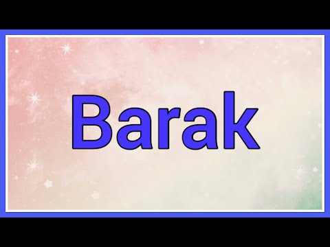 Barak Name Origin Meaning Variations